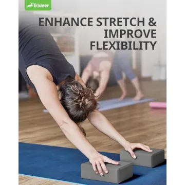 Trideer Yoga Blocks Supportive Lightweight Yoga Accessory