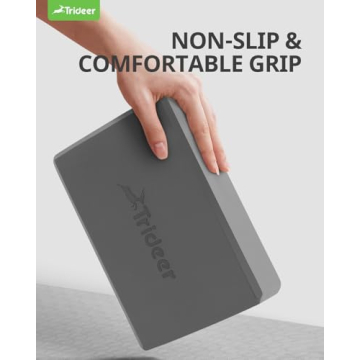 Trideer Yoga Blocks Supportive Lightweight Yoga Accessory