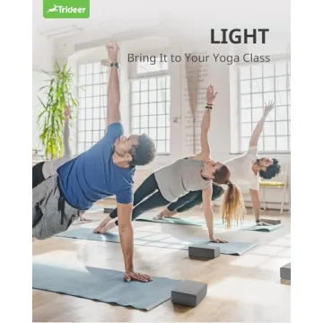 Trideer Yoga Blocks Supportive Lightweight Yoga Accessory