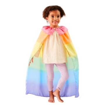 Sarah's Silks - Rainbow Cape for Kids Ages 3-8 | Montessori and Waldorf Toy Dress Up for Pretend Pla...