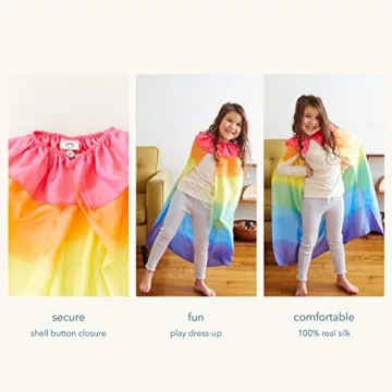 Rainbow Cape for Kids | Safe, Soft, and Colorful Dress Up