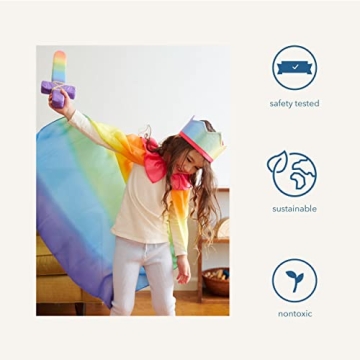 Rainbow Cape for Kids | Safe, Soft, and Colorful Dress Up