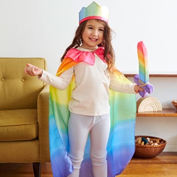 Rainbow Cape for Kids | Safe, Soft, and Colorful Dress Up
