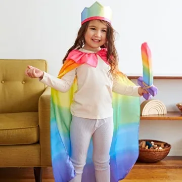 Rainbow Cape for Kids | Safe, Soft, and Colorful Dress Up