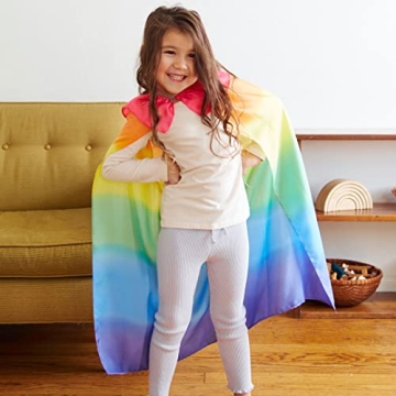 Rainbow Cape for Kids | Safe, Soft, and Colorful Dress Up