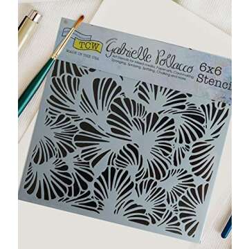 Vibrant Tropical Stencils for Scrapbooking and Card Making