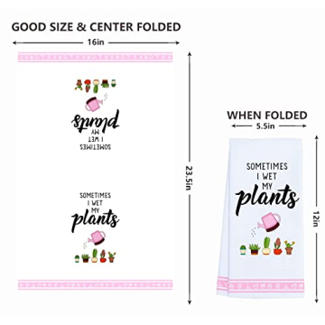 Funny Kitchen Towels for Plant Lovers Gifts - LXOMILL