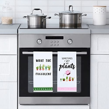 Funny Kitchen Towels for Plant Lovers Gifts - LXOMILL