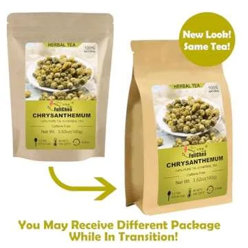 FullChea - Top Grade Chinese Chrysanthemum Tea - 3.52oz/100g - Premium Natural Dried Chrysanthemum Flower - Tai Ju Herbal Tea Loose Leaf - Non-GMO - Caffeine-free - Sweet & Fresh