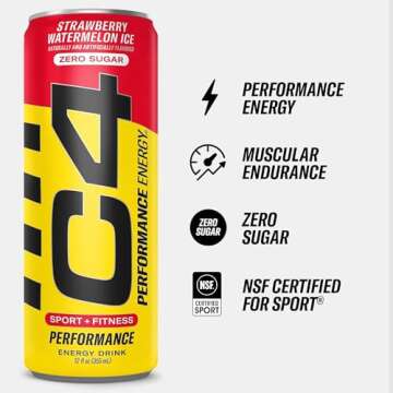 C4 Energy Drink POPSICLE Variety Pack - Carbonated Sugar Free Performance Drink, 4 Flavors 12-Pack