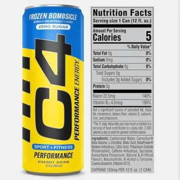 C4 Energy Drink POPSICLE Variety Pack - Sugar Free Energy