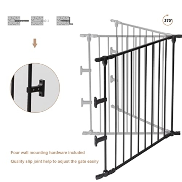 Bonnlo Configurable Baby Gate for Toddler & Pet Safety