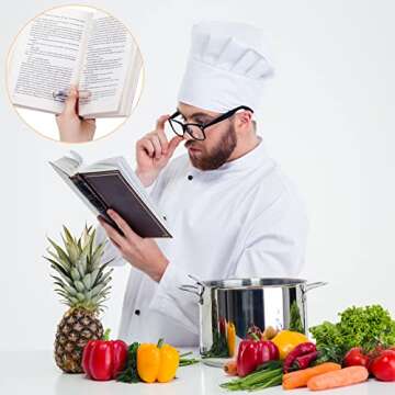 2 Pieces Dried Flower Resin Book Page Holder Transparent Thumb Ring Handmade Personalized Bookmark Reading Accessories for Teachers Book Lovers Literary (Stylish Style)