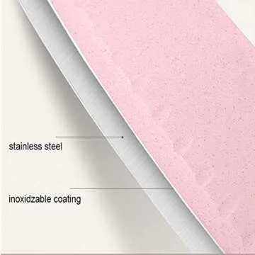 Neal LINK pink knife set with block-knife set pink kitchen accessories-knives set for Kitchen Peeler