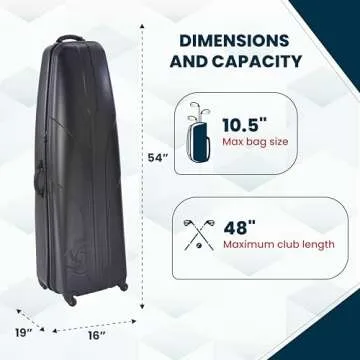 Samsonite Golf 6850 Hard Case Bag, Lightweight & Durable