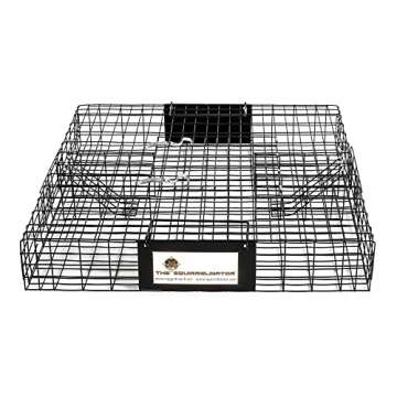 Rugged Ranch Squirrel Trap, Live Animal Catch & Release Cage, Squirrelinator
