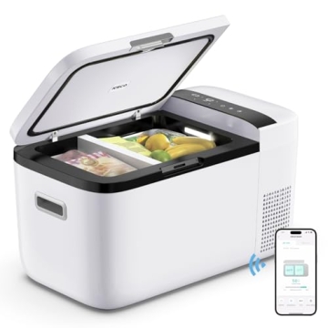 ICECO GO20 Dual Zone 12 Volt Refrigerator, 12V Car Refrigerator with Secop Compressor, Separate Cont...