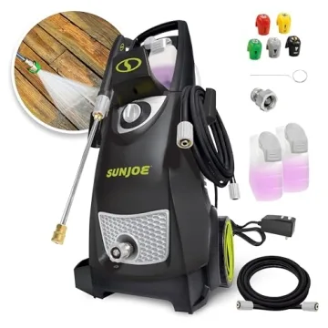 Sun Joe SPX3000 Electric Pressure Power Washer, 2030-PSI Working Pressure, PWMA-Rated, 1.2-GPM Water Flow, Dual Onboard Soap Foam Tank, Black