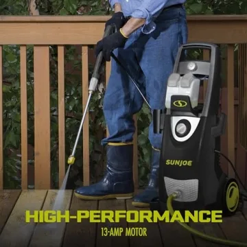 Sun Joe SPX3000 Electric Pressure Power Washer, 2030-PSI Working Pressure, PWMA-Rated, 1.2-GPM Water Flow, Dual Onboard Soap Foam Tank, Black