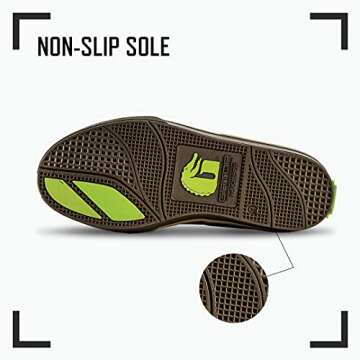 Gator Waders Mens Camp Boots, Brown, Size 11 - Ankle High Waterproof Shoes for Rain and Mud, Fishing, Hunting, and Camp Wear