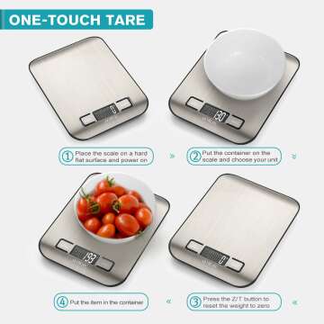 Ultrean Digital Kitchen Scale - Precision for Cooking