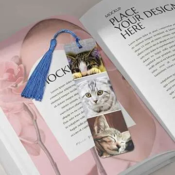 Personalized Master Metal Book Mark with Tassel Custom Engraved Photo Color Picture Bookmark for Girlfriend Boyfriend Book Worms Birthdays Christmas Valentine's Day Gift