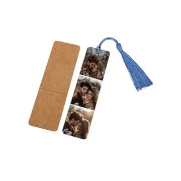 Personalized Master Metal Book Mark with Tassel Custom Engraved Photo Color Picture Bookmark for Girlfriend Boyfriend Book Worms Birthdays Christmas Valentine's Day Gift