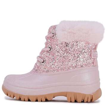 LONDON FOG Girls Toddler Tadley Cold Weather Warm Lined Snow Boot Fashion Snow Boots For Girls pink ...