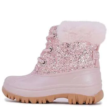 LONDON FOG Girls Toddler Tadley Cold Weather Warm Lined Snow Boot Fashion Snow Boots For Girls pink ...