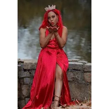 Silver Crown for Women Crystal Queen Crowns and Tiaras for Girls Pageant Birthday Wedding Prom Party Valentines Costume