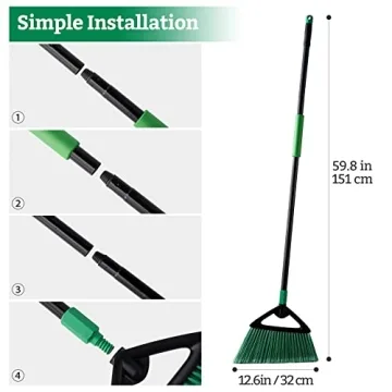 Eyliden Heavy Duty Broom for Commercial & Home Use