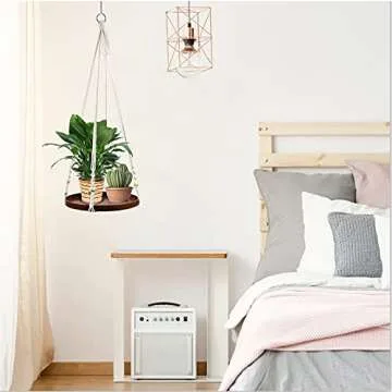 E-Know 2 Set Macrame Plant Hanger for Home Decor