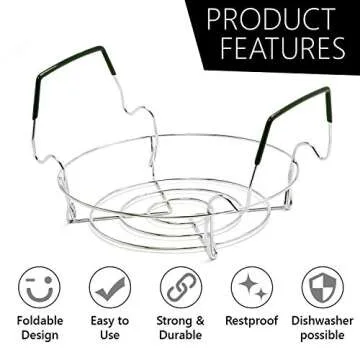 Norpro Small Canning Rack Food Storage & Organization, 8 IN, As Shown