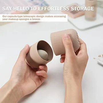 Compact and Stylish BEZOX Makeup Sponge Holder for Sponges
