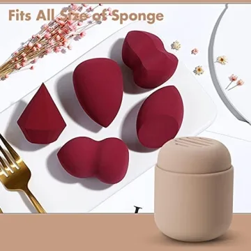 Compact and Stylish BEZOX Makeup Sponge Holder for Sponges