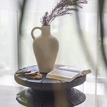 BlossoME Ceramic White Vase Elegant Home Decor Gift