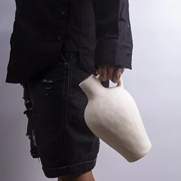 BlossoME Ceramic White Vase Elegant Home Decor Gift