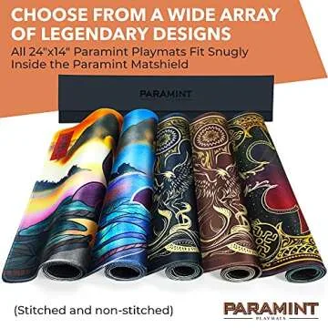 Paramint Blood Moon Torii Gate (Stitched) - MTG Playmat - Compatible with Magic The Gathering Playmat - Play MTG, YuGiOh, TCG - Original Play Mat Art Designs & Accessories