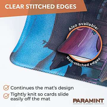 Paramint Blood Moon Torii Gate (Stitched) - MTG Playmat - Compatible with Magic The Gathering Playmat - Play MTG, YuGiOh, TCG - Original Play Mat Art Designs & Accessories