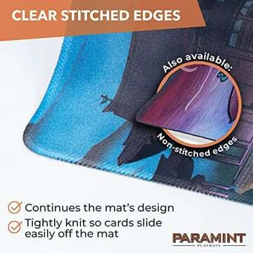 Paramint Blood Moon Torii Gate (Stitched) - MTG Playmat - Compatible with Magic The Gathering Playmat - Play MTG, YuGiOh, TCG - Original Play Mat Art Designs & Accessories