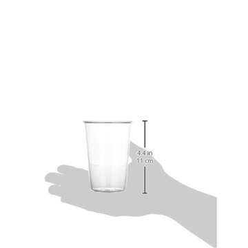 KINTO 8432 CAST Beer Glass, 15.2 fl oz (430 ml), Heat-resistant Glass, Microwave and Dishwasher Safe