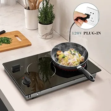 Hobsir 2 Burner Electric Cooktop Compact 110v With Safety Features