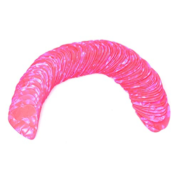 Celluloid Pink Pearl Guitar Picks - 24 Pack, 0.71 mm Gauge