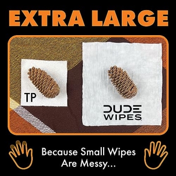 DUDE Wet Wipes DUMPkin Spice Extra Large Flushable Hygiene