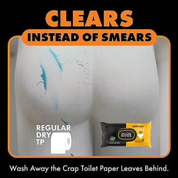 DUDE Wet Wipes DUMPkin Spice Extra Large Flushable Hygiene