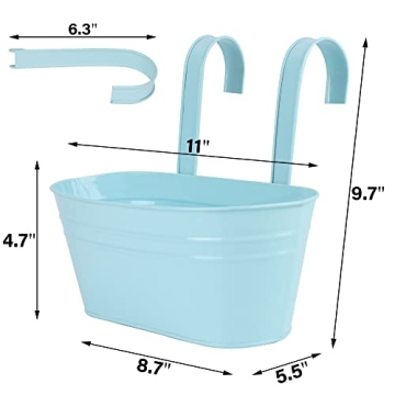 Colorful Glory Island Hanging Floor Planters - 5 Pack