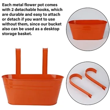 Colorful Glory Island Hanging Floor Planters - 5 Pack