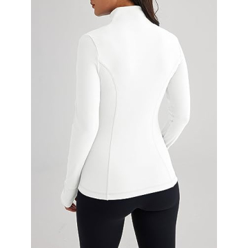 Trendy Queen Women's Lightweight Athletic Zip Jacket 2024