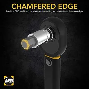 LEXIVON 13-Piece Metric HEX Bit Socket Set for Durability