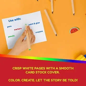 Hygloss Colorful Blank Books 10 Pack Creative Arts Crafts